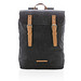 XD COLLECTION Laptop-Rucksack Canvas, PVC frei, schwarz