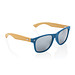 XD COLLECTION Sonnenbrille aus Bambus und RCS recyceltem Kunststoff, blau