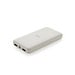 XD COLLECTION Wireless Powerbank aus RCS Standard recyceltem Kunststoff, weiß