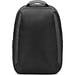 YANGON BPACK. Diebstahlsicherer Rucksack aus Twill mit wasserabweisender Beschichtung und recyceltem 600D-Polyester für Laptops 17'3", Schwarz