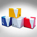 Zettelbox Curve, gelb-orange-gefrostet Zettelbox Curve, gelb-orange-gefrostet