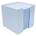 Zettelbox, 10 x 10 x 10 cm, weiß