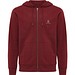 Iqoniq Abisko Zip-Kapuzenpullover aus recycelter Baumwolle, burgunderrot, L