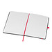 A5 Notizbuch mit farbiger Gravur , rot