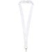 Addie Sublimation Lanyard mit Sicherheitsverschluss aus recyceltem PET Kunststoff, weiss, 25mm