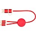 Alasia 30 cm 5-in-1 Kabel aus recyceltem Kunststoff für Datenübertragung und 27W Schnellladung, rot