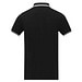 Amarago Polo mit abgesetztem Rand für Herren, schwarz, XL