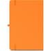 ANNE. A5 Notizbuch aus recyceltem Polyester (100% rPET) mit linierten Seiten, Orange