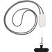 Anser Smartphone Lanyard aus recyceltem Kunststoff mit 27 W 5-in-1 integriertem Kabel, weiss