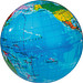 Anti-Stressball in Weltkugeloptik, --- Anti-Stressball in Weltkugeloptik, ---