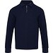Apollo 245 g/m² Langarm Poloshirt Unisex mit Reißverschluss, navy, M