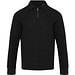 Apollo 245 g/m² Langarm Poloshirt Unisex mit Reißverschluss, schwarz, M
