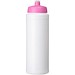 Baseline® Plus grip 750 ml Sportflasche mit Sportdeckel, weiß/rosa