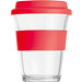 Becher aus Glas, 300 ml, rot