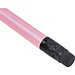 Bleistift mit Radiergummi in Metallic-Farben, pink