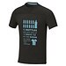 Borax Cool Fit T-Shirt aus recyceltem  GRS Material für Herren, schwarz, M