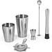 BRAMBLE. Cocktail-Set aus Edelstahl bestehend aus 6 Teilen, Silber