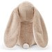 BUGS. Plüschtier aus Polyester in Form eines Hasen, mit Stoff, der sich zur Personalisierung eignet, Beige