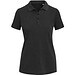 Calgary Poloshirt für Damen im Washed Look, 200 g/m2, schwarz, XS