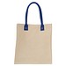 Canvas Shopper mit langen Henkeln, blau