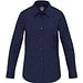 Carnelian 133 g/m² Popeline Bluse, marineblau, M