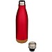 Cove 500 ml doppelwandige, vakuumisolierte Trinkflasche aus Edelstahl mit Korkdetails, rot