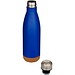 Cove 500 ml doppelwandige, vakuumisolierte Trinkflasche aus Edelstahl mit Korkdetails, royalblau