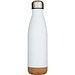 Cove 500 ml doppelwandige, vakuumisolierte Trinkflasche aus Edelstahl mit Korkdetails, weiss