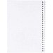 Desk-Mate® A5 Notizbuch mit Kunststoff Cover und Spiralbindung, weiß, 50 pages