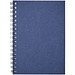 Desk-Mate® A6 farbiges recyceltes Notizbuch mit Spiralbindung, dunkelblau