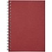 Desk-Mate® A6 farbiges recyceltes Notizbuch mit Spiralbindung, rot