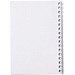 Desk-Mate® A6 Notizbuch mit Kunststoff Cover und Spiralbindung, weiß, 50 pages