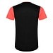 Detroit T-Shirt Unisex aus recyceltem Material, Fluor Coral / schwarz, S