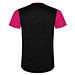 Detroit T-Shirt Unisex aus recyceltem Material, fuchsia / schwarz, 2XL