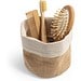 DUCASSE. Mehrzweckbeutel aus Jute (260g/m²) und Baumwolle (120g/m²), Natur