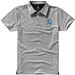 ELEVATE Herren Stretch Poloshirt Markham, grau meliert, XXL