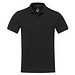Emerald Polo Unisex aus recyceltem Material, schwarz, L