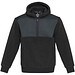 Evans Sherpa Fleecepullover Half-Zip Unisex, schwarz, XL