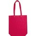 Fairtrade Baumwolltasche mit Bodenfalte PIOTR, rot