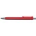 Feld RCS recycelter Kugelschreiber mit Metallic-Finish (schwarze Mine), rot