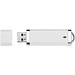 Flat USB-Stick, weiss, 1GB