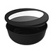Food-Bowl ToGo, 2,2 l, schlichtes schwarz/transparent