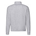 FRUIT OF THE LOOM® Unisex Sweatshirt Zip-Neck, grau, S