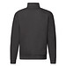 FRUIT OF THE LOOM® Unisex Sweatshirt Zip-Neck, schwarz, M