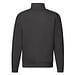 FRUIT OF THE LOOM® Unisex Sweatshirt Zip-Neck, schwarz, XL