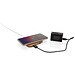 Zertifiziertes kabelloses 5W-Charger aus Bambus mit USB, braun