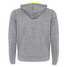 Fuji Kaputzensweatjacke Unisex, heather grau / Fluor Yellow, S