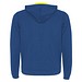 Fuji Kaputzensweatjacke Unisex, royalblau / Fluor Yellow, S
