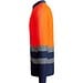 Sicherheits-Langarm-Poloshirt, XXL, Marineblau/Neon-Orange