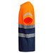 Funktionsshirt Tauri mit kurzen Ärmeln, L, navy/fluor orange